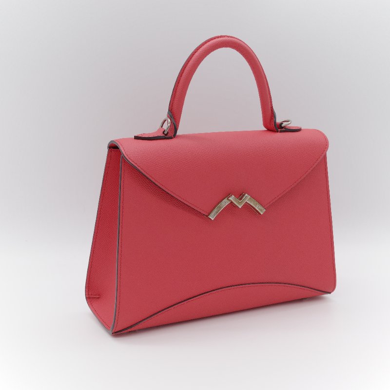 Moynat 莫奈 Gabrielle PM 杜鵑紅 小牛皮 單肩包 手提包 專櫃 137,000-3