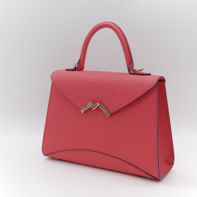 Moynat 莫奈 Gabrielle PM 杜鵑紅 小牛皮 單肩包 手提包 專櫃 137,000-4