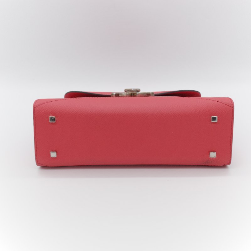 Moynat 莫奈 Gabrielle PM 杜鵑紅 小牛皮 單肩包 手提包 專櫃 137,000-8