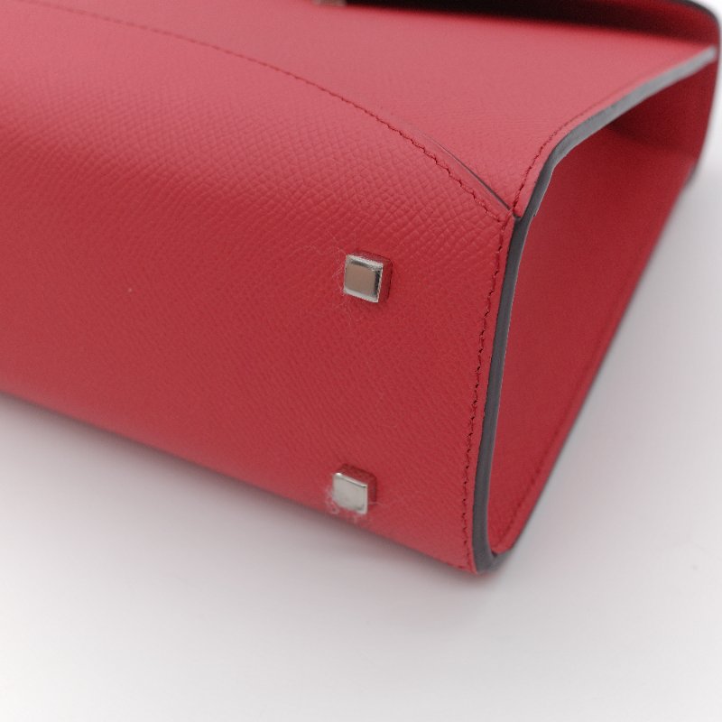 Moynat 莫奈 Gabrielle PM 杜鵑紅 小牛皮 單肩包 手提包 專櫃 137,000-11