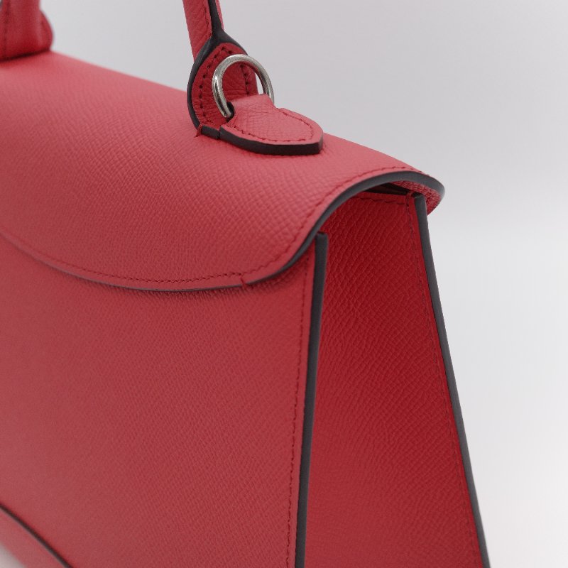 Moynat 莫奈 Gabrielle PM 杜鵑紅 小牛皮 單肩包 手提包 專櫃 137,000-12