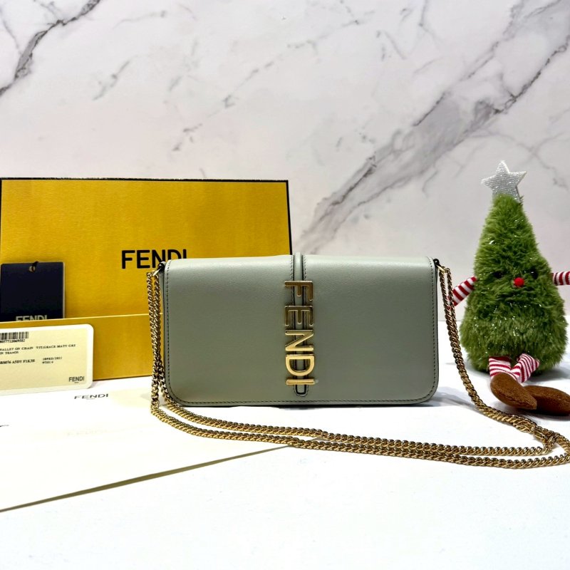 FENDI 全新二合一woc鏈帶包-0