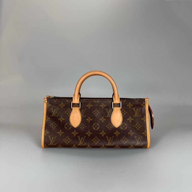 LV M40009 老花雙金球三角手提包-1