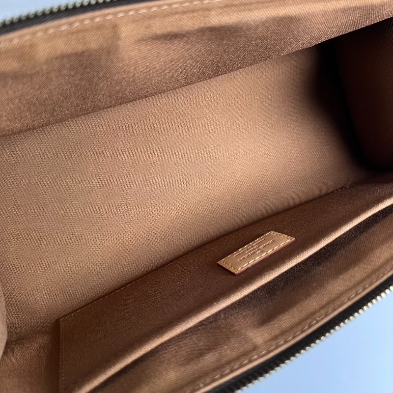 LV M40009 老花雙金球三角手提包-6