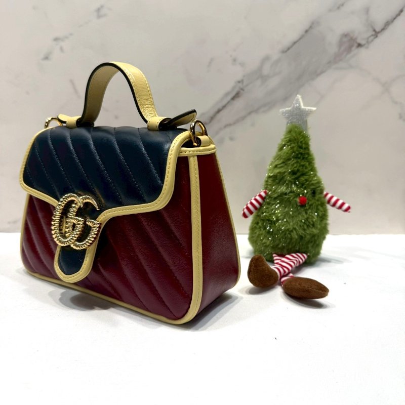 GUCCI  GG Marmont系列迷你手提包-2