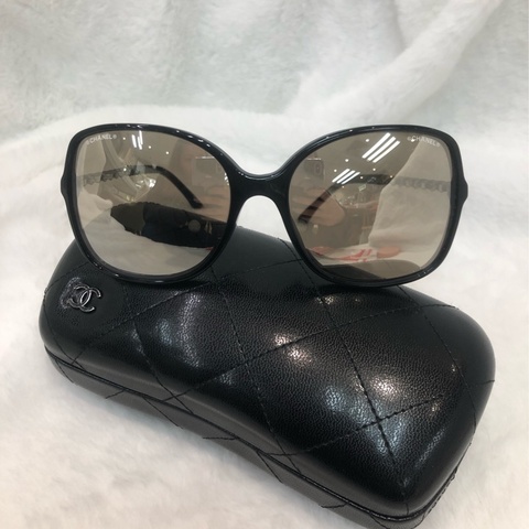 Chanel 銀邊太陽眼鏡 XC023