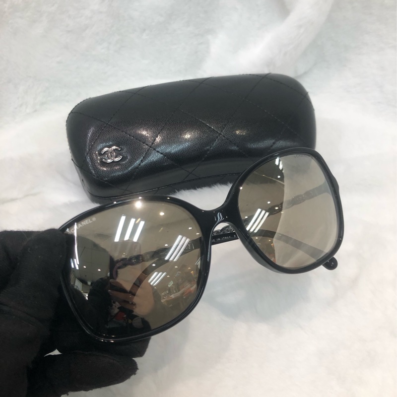 Chanel 銀邊太陽眼鏡 XC023-1