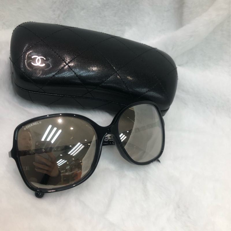 Chanel 銀邊太陽眼鏡 XC023-3
