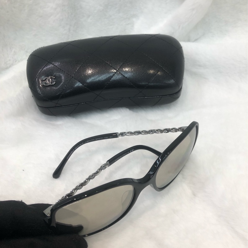 Chanel 銀邊太陽眼鏡 XC023-4