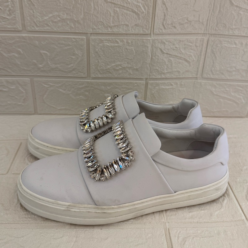 RV白色方鑽小白鞋 37號✨ 便宜割愛賣-2