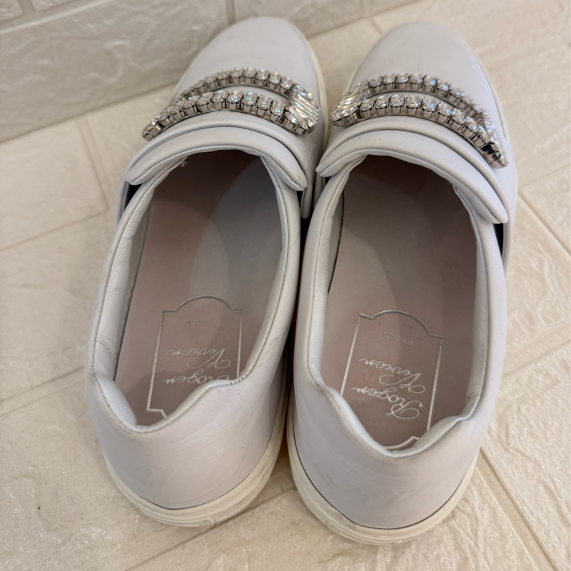 RV白色方鑽小白鞋 37號✨ 便宜割愛賣-5