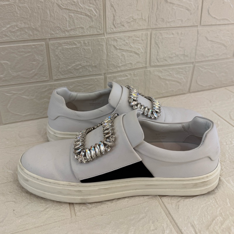 RV白色方鑽小白鞋 37號✨ 便宜割愛賣-10