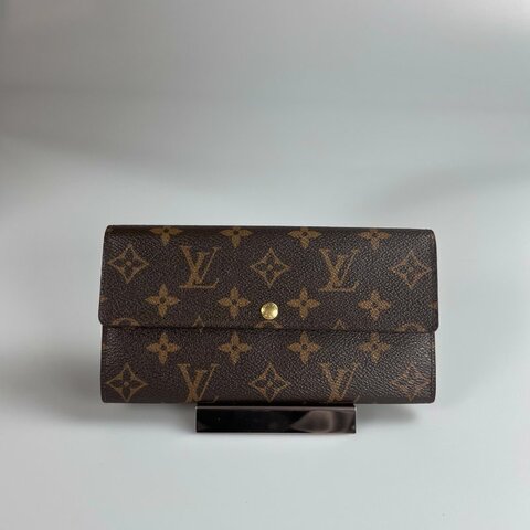 LV M61725  老花信封長夾