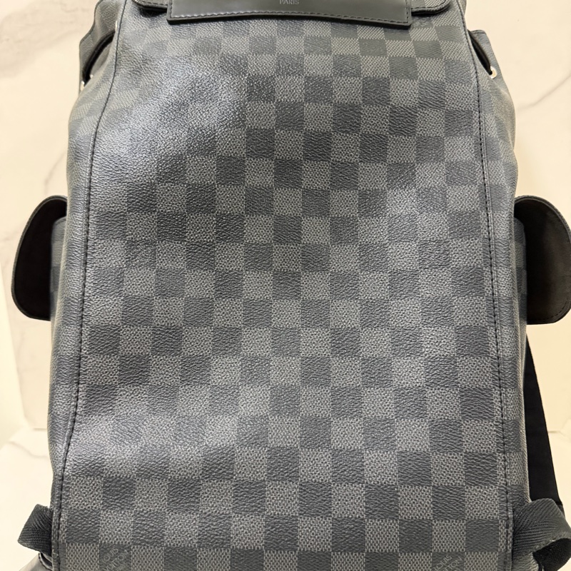 LV棋盤格後背包-1