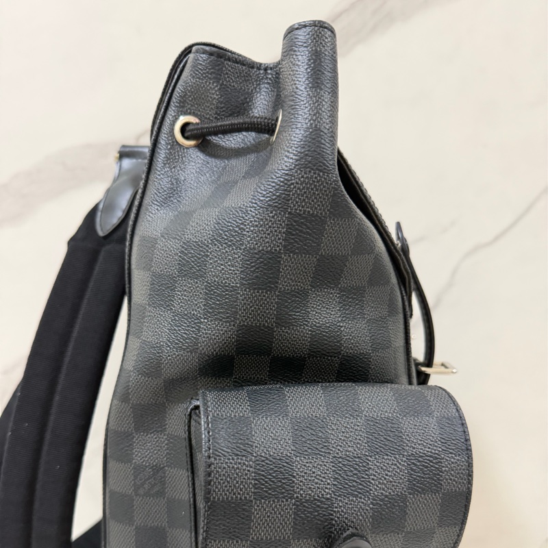 LV棋盤格後背包-2