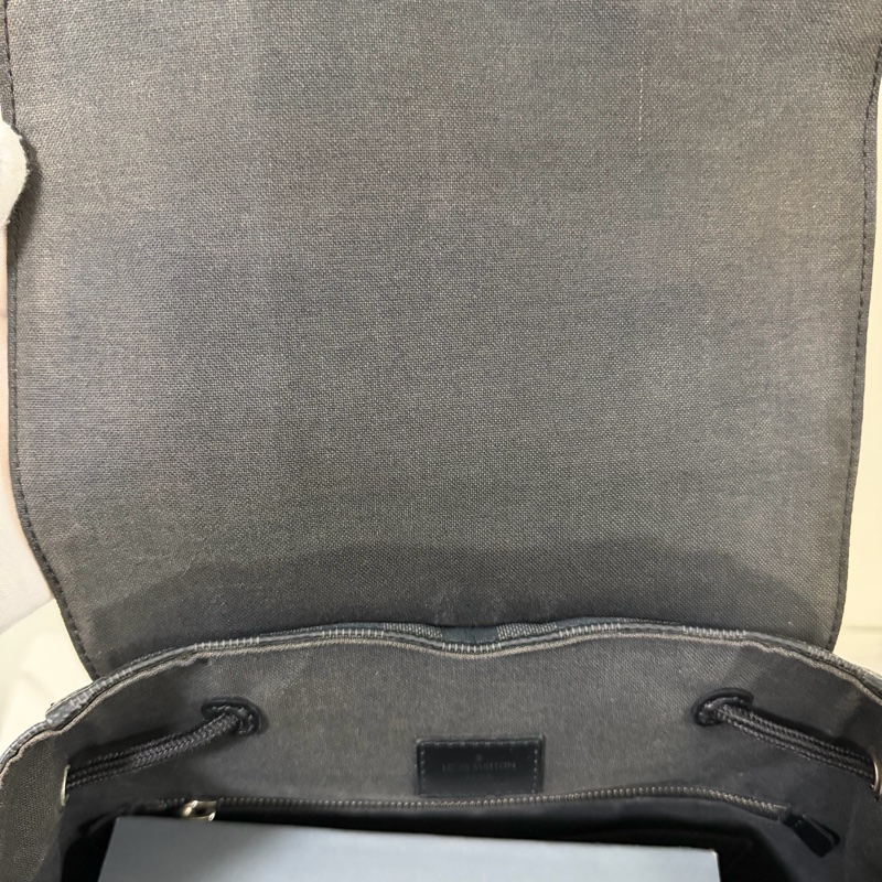 LV棋盤格後背包-19