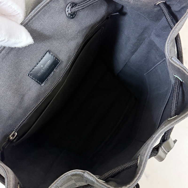 LV棋盤格後背包-20
