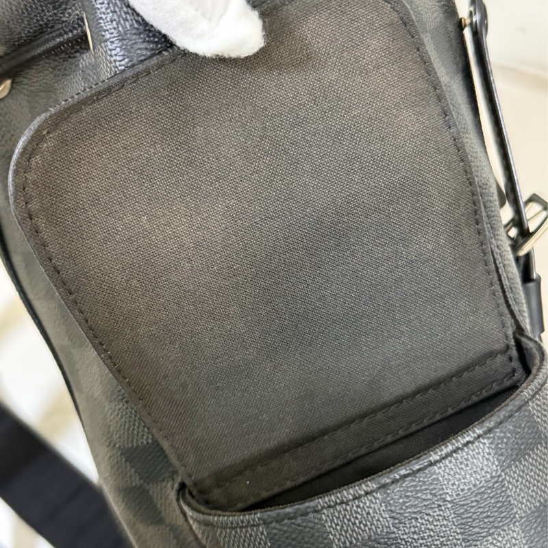 LV棋盤格後背包-34