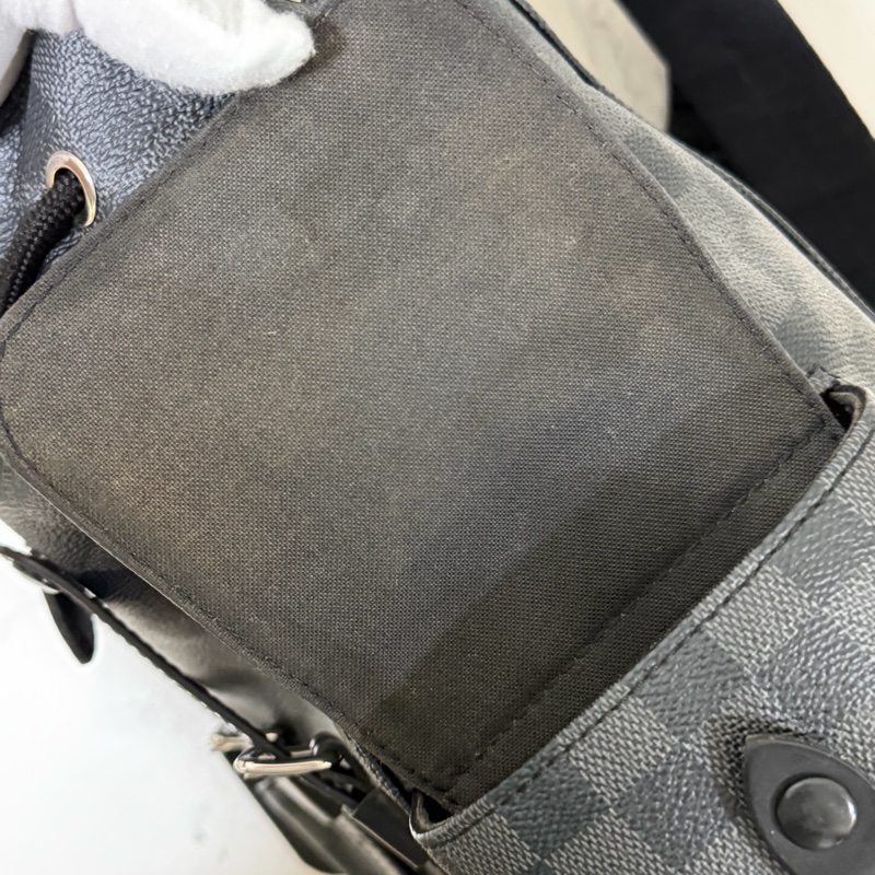 LV棋盤格後背包-36