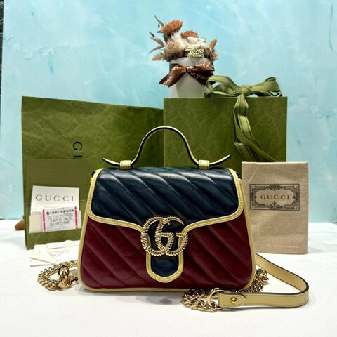 GUCCI  GG Marmont系列迷你手提包
