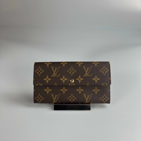 LV M61725 老花信封長夾