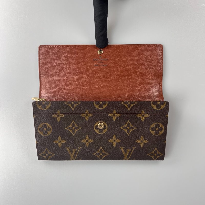 LV M61725 老花信封長夾-5