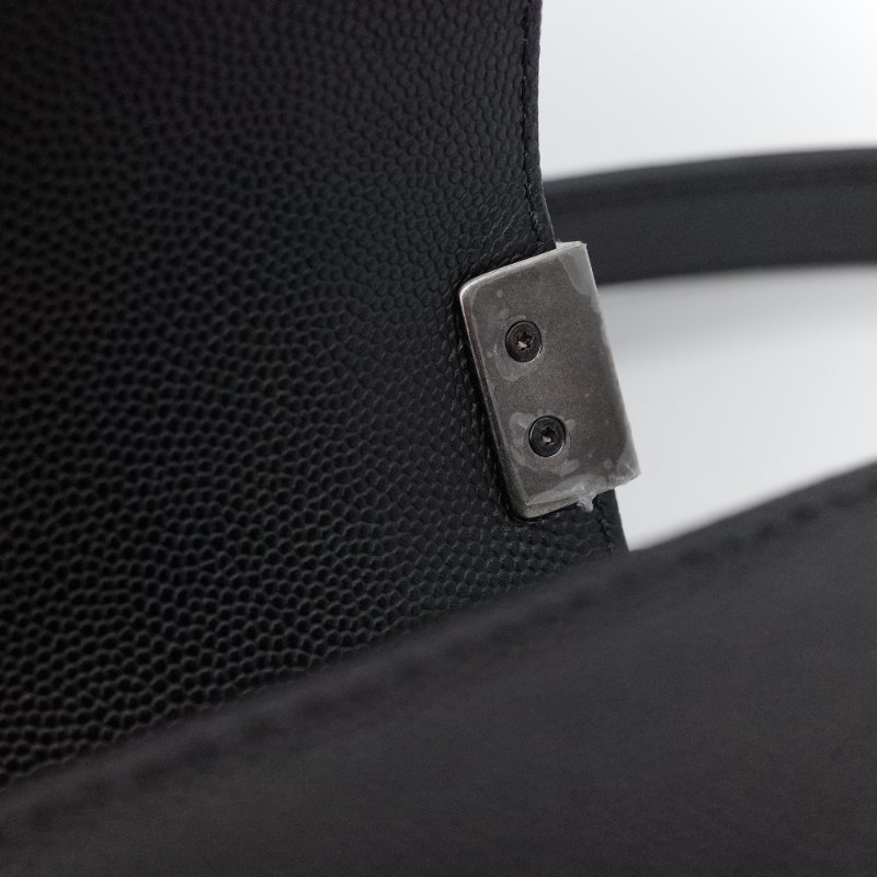 【CP 精選🌟小編推薦】Chanel香奈兒 Boy20 小號 黑色荔枝紋 牛皮 鏈條包 斜背包 單肩包 翻蓋包-18