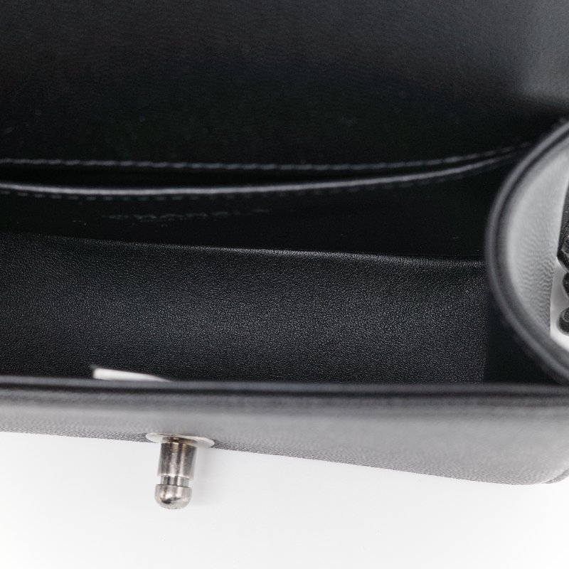 【CP 精選🌟小編推薦】Chanel香奈兒 Boy20 小號 黑色荔枝紋 牛皮 鏈條包 斜背包 單肩包 翻蓋包-21