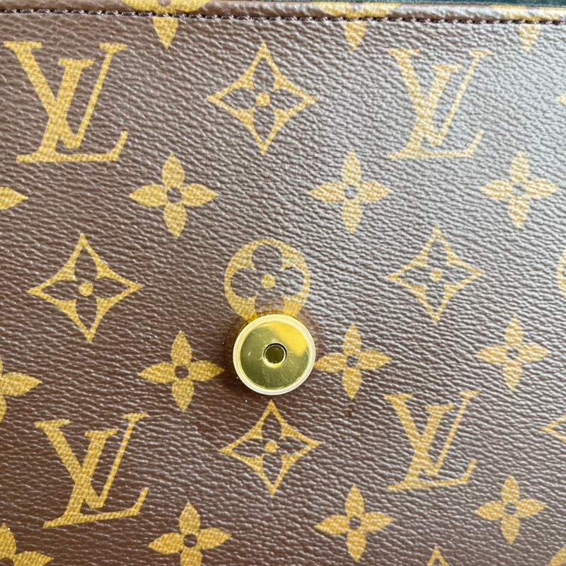 LV路易威登  芯片款 Locky BB金色金屬件鎖頭優雅通勤 經典老花帆布拼牛皮 鎖頭包單肩包斜挎包手提包-19