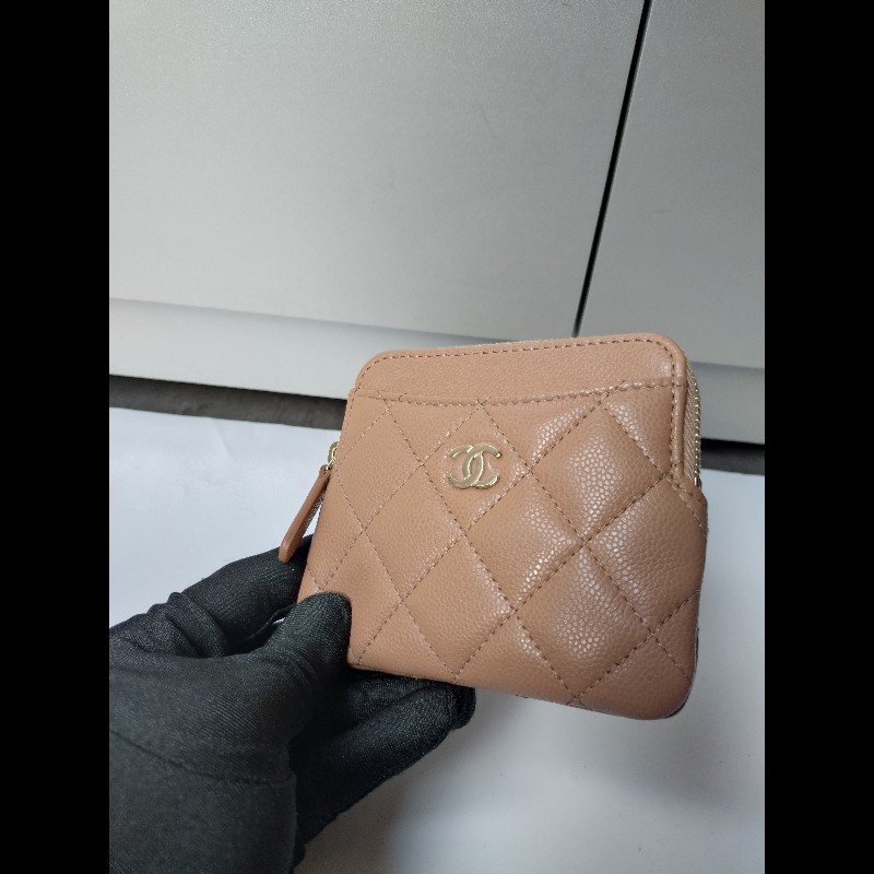 Chanel 駝荔枝皮吐司方小夾-3