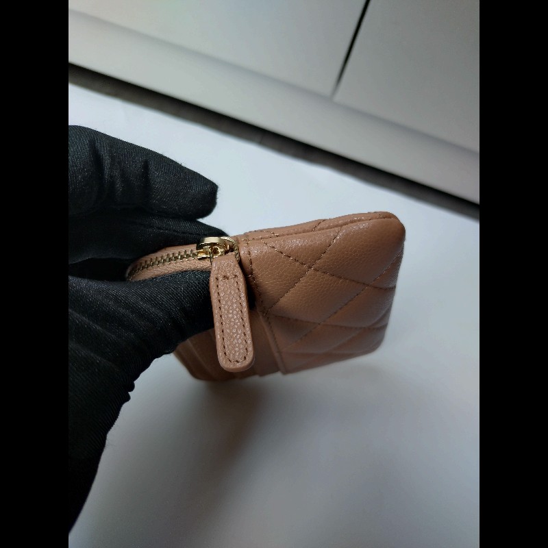 Chanel 駝荔枝皮吐司方小夾-5