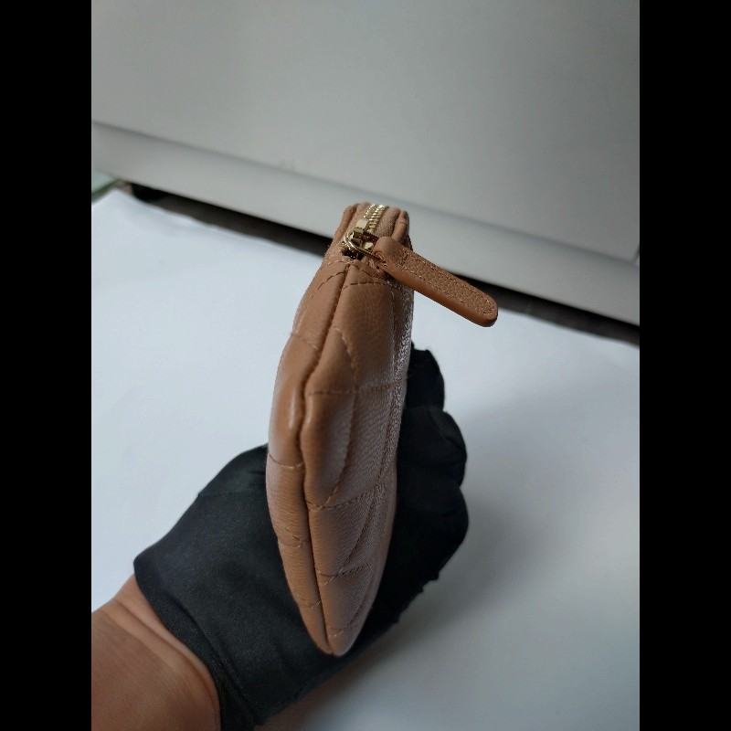 Chanel 駝荔枝皮吐司方小夾-8