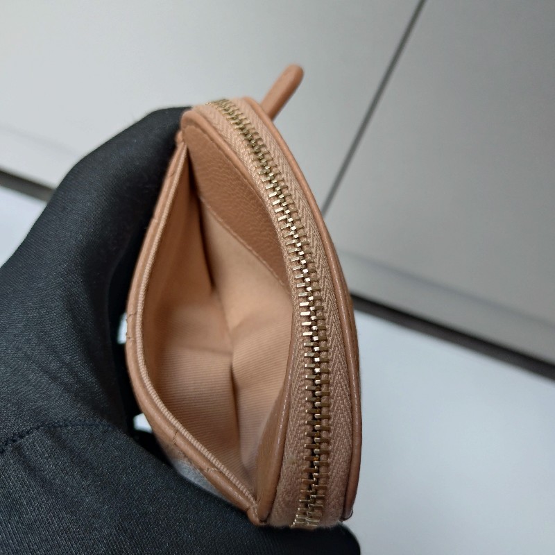 Chanel 駝荔枝皮吐司方小夾-12