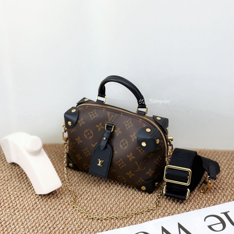 S5271-LV Petite Malle Souple原花盒子手提斜背包 M45571-0