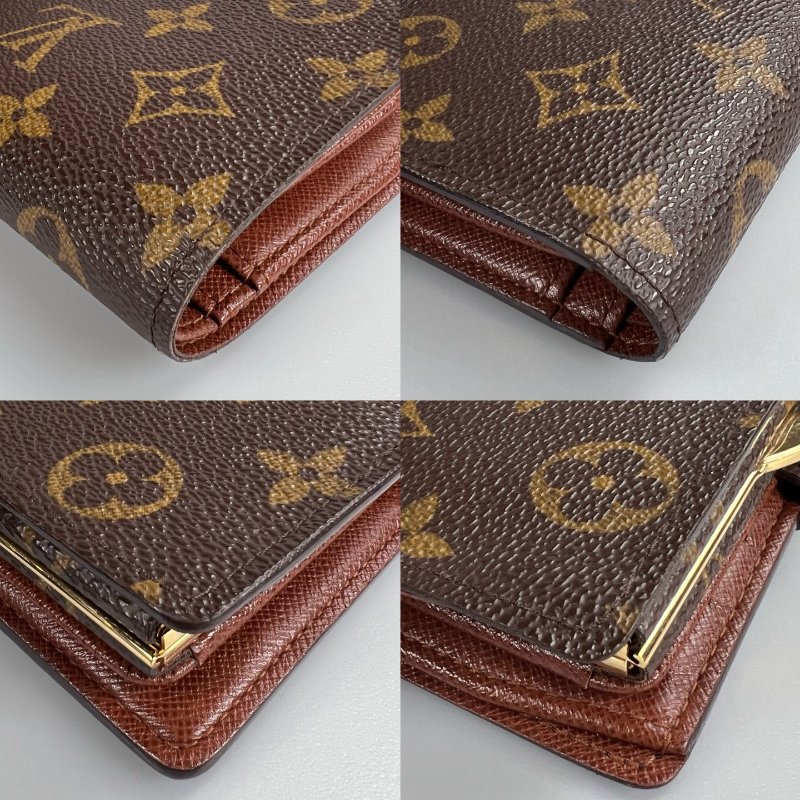 LV M61663老花釦式短夾-12