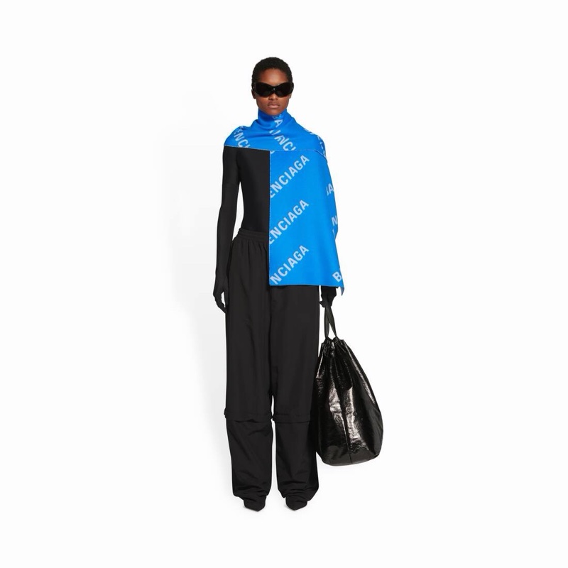 Balenciaga 女士 徽標圍巾 195 X 45 CM-1