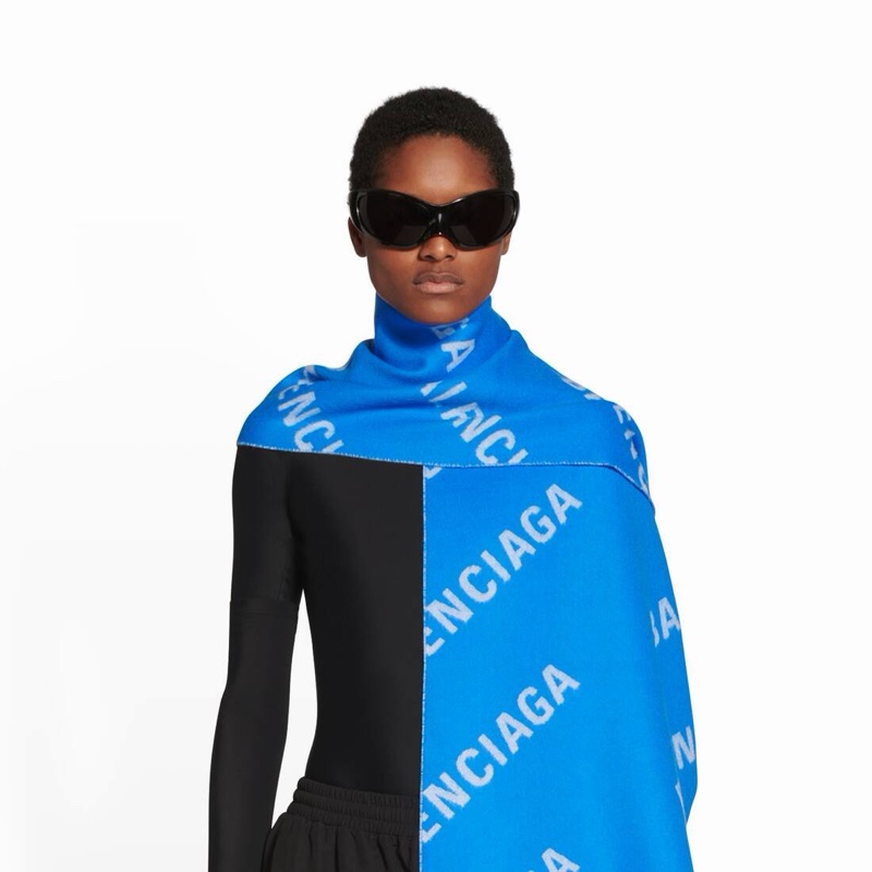 Balenciaga 女士 徽標圍巾 195 X 45 CM-4