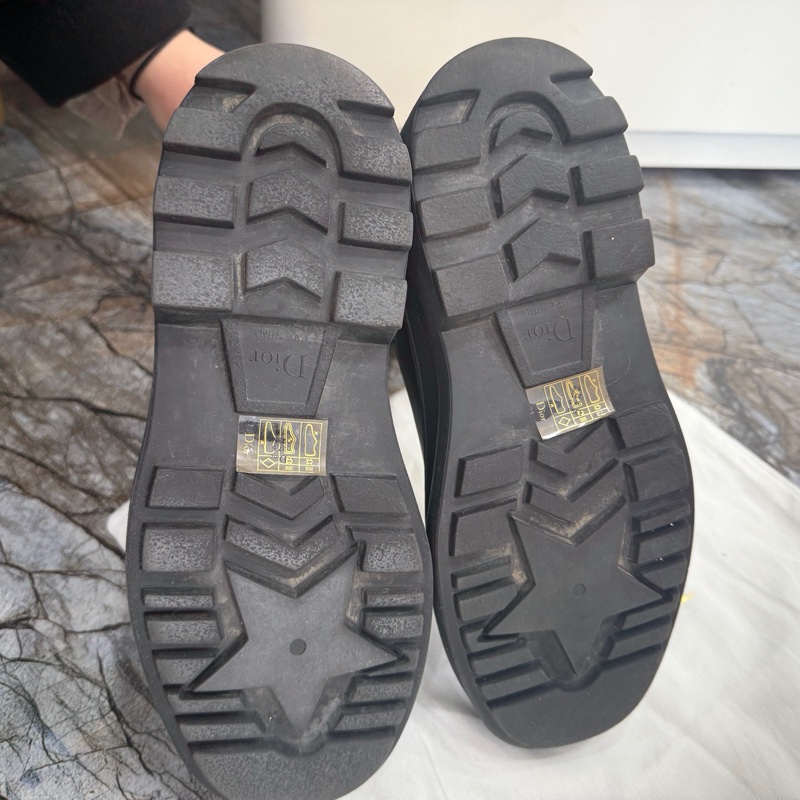 DIOR迪奧 Trial 牛皮革 時尚百搭 短筒 切爾西靴 女款 黑色 尺碼：37.5碼 附件：塵袋-5