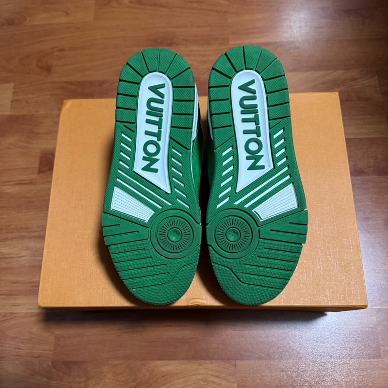 Lv Trainer白綠 路易威登低幫時尚板鞋 男女同款 36.5碼-6