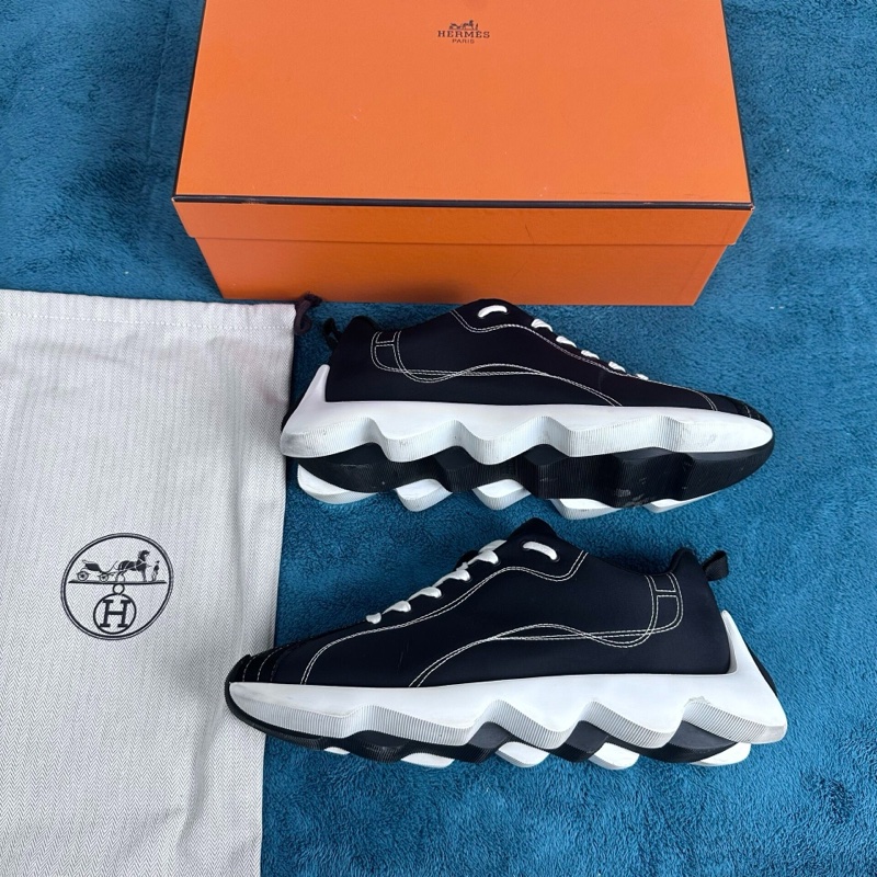 愛馬仕envol 山羊皮低幫跑步鞋 黑色 42碼-1