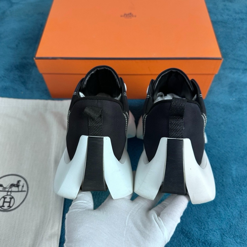 愛馬仕envol 山羊皮低幫跑步鞋 黑色 42碼-4