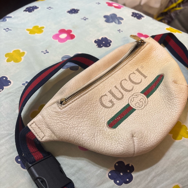 Gucci 腰包小號 牛皮 綠紅-10