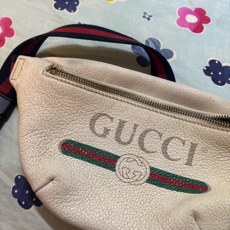 Gucci 腰包小號 牛皮 綠紅-11