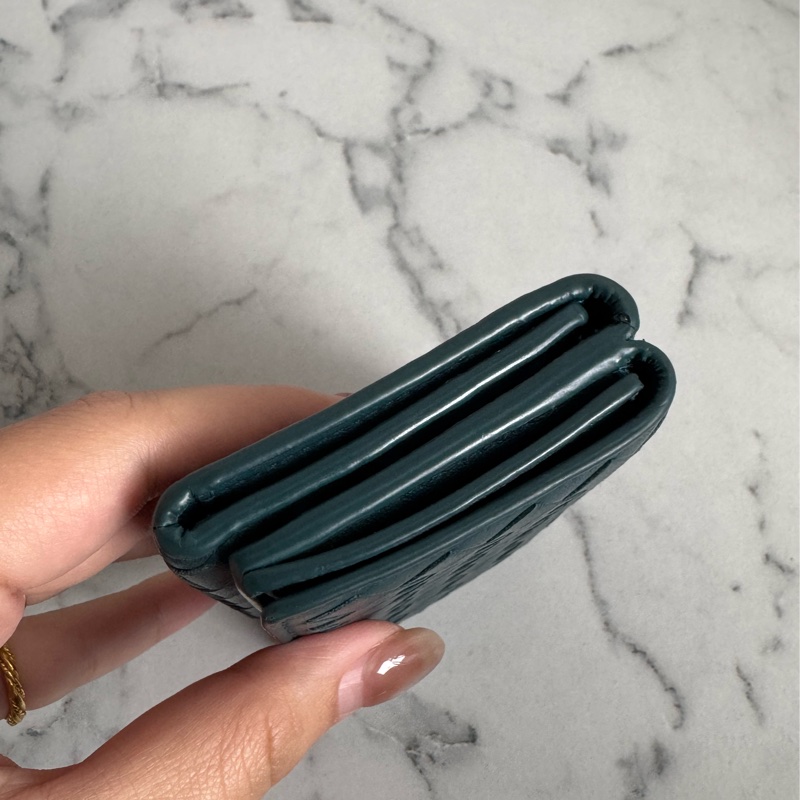 BV藍綠色雙曾釦式短夾 超好用🫶🫶-2