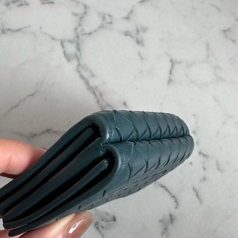 BV藍綠色雙曾釦式短夾 超好用🫶🫶-8