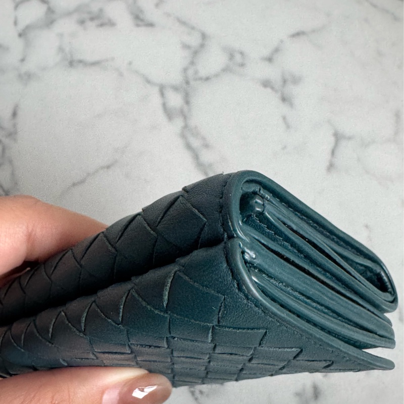 BV藍綠色雙曾釦式短夾 超好用🫶🫶-9