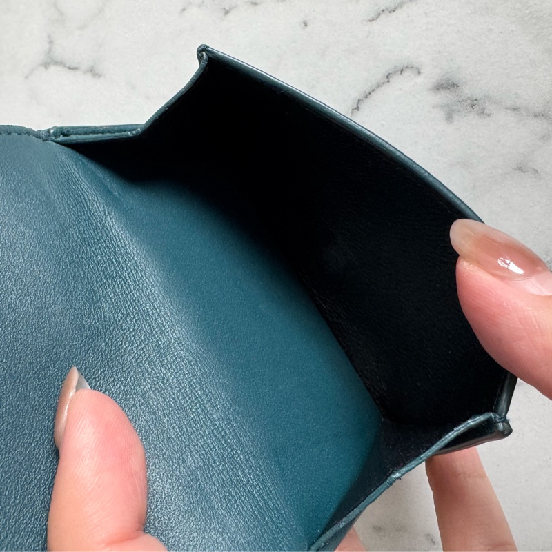 BV藍綠色雙曾釦式短夾 超好用🫶🫶-13