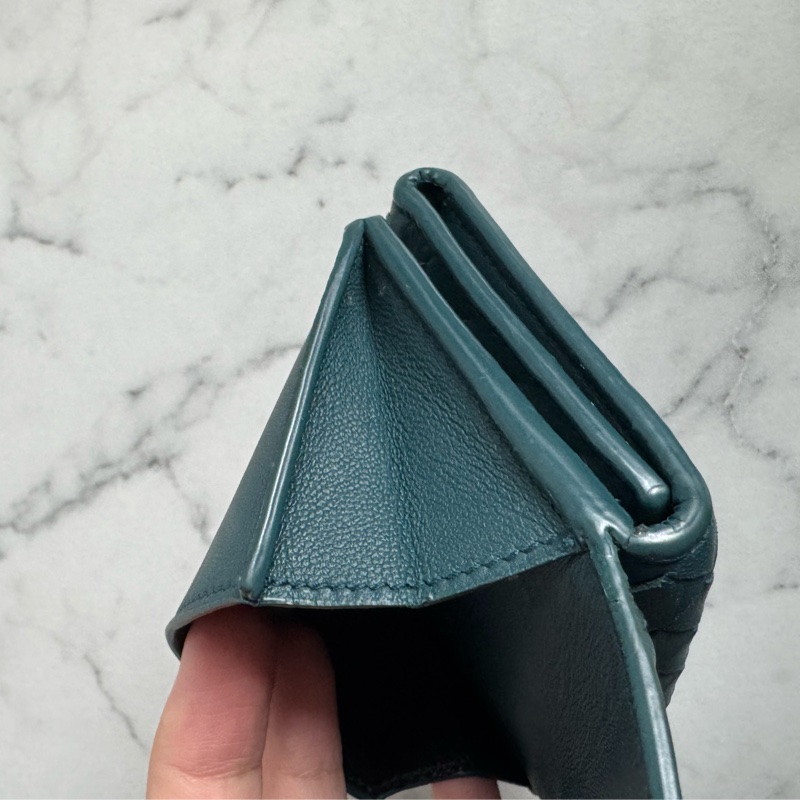 BV藍綠色雙曾釦式短夾 超好用🫶🫶-15