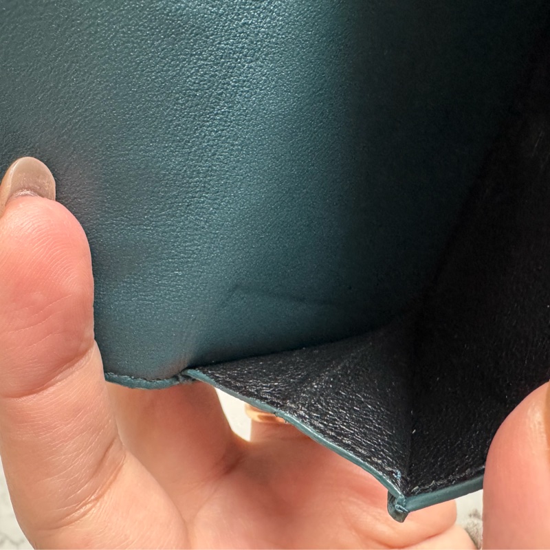 BV藍綠色雙曾釦式短夾 超好用🫶🫶-16