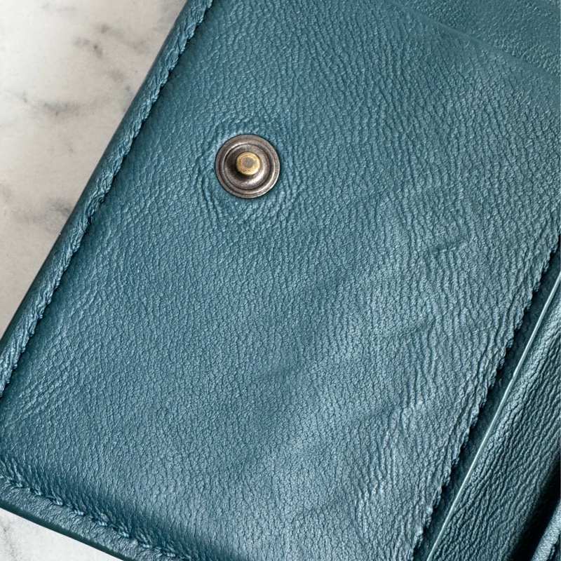 BV藍綠色雙曾釦式短夾 超好用🫶🫶-23